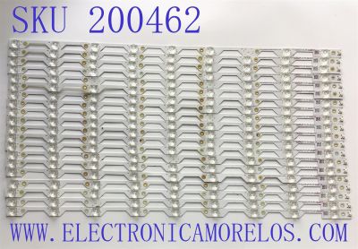 KIT DE LEDS PARA TV HISENSE (20 PZ) / NUMERO DE PARTE LBM750M0901-G-4(O)(HF) / 11733322 / 001593 / F140 M4 PE 40 B1 B017ZM5S / PANEL V750DK1-QS3 REV.P2 / MODELO 75N5000UWG